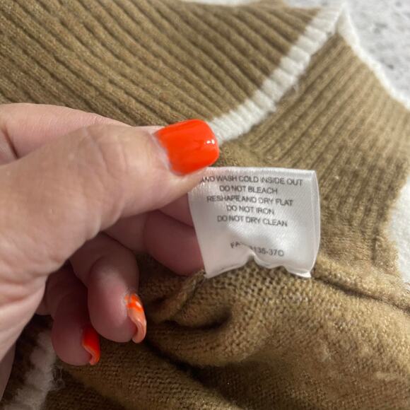 A Beautiful Soul plus size 18 20 taupe sweater turtleneck stripe mauve soft - Picture 9 of 14